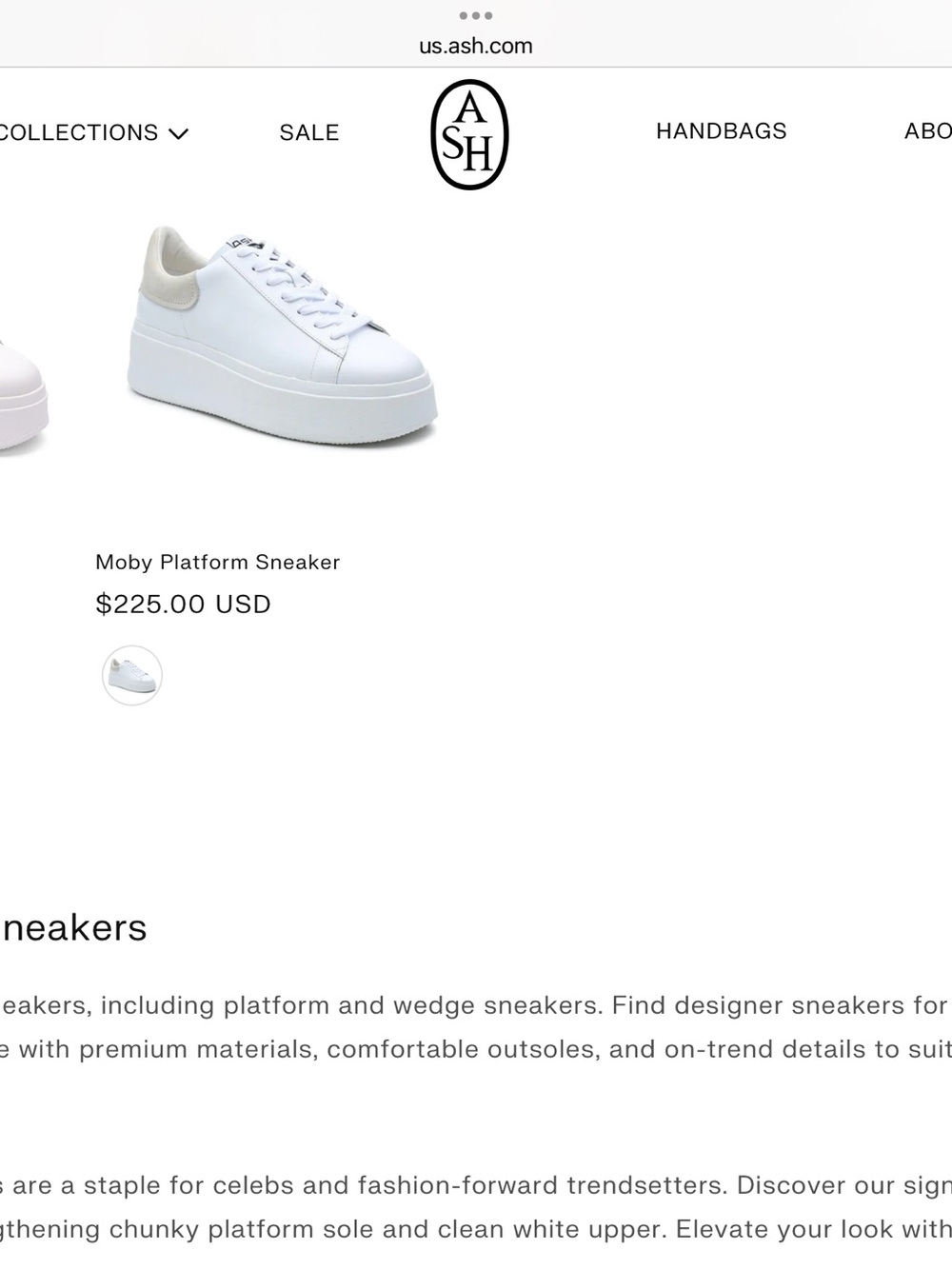 New ASH White Leather Platform Sneakers - Picture 8 of 8